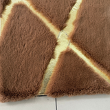 Caramel Faux Fur Entryway Rug