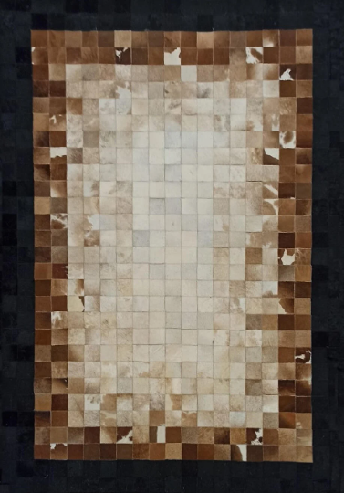 Patchwork Real Cowhide Area Floor Rug