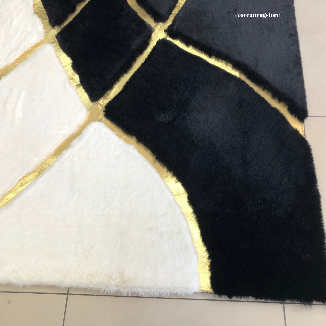 Designer Geometric Plush Rug