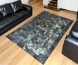 Silver Cowhide Luxury Rug