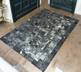 Silver Cowhide Luxury Rug