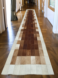 Brown Hallway Real Cowhide Rug