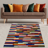 Multicolor Real Cowhide Large Rug