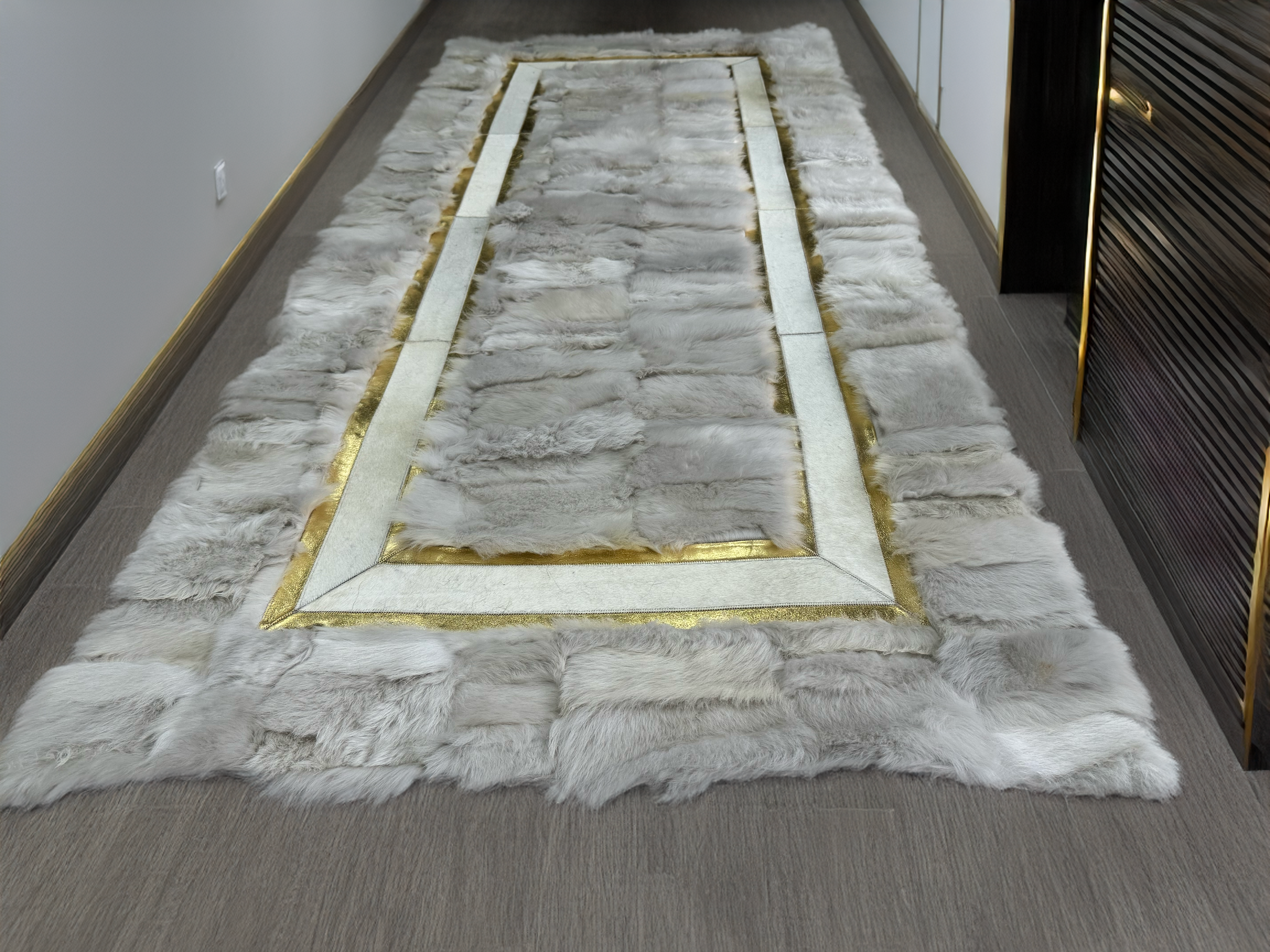 Real Sheepskin Runner Hallway Rug