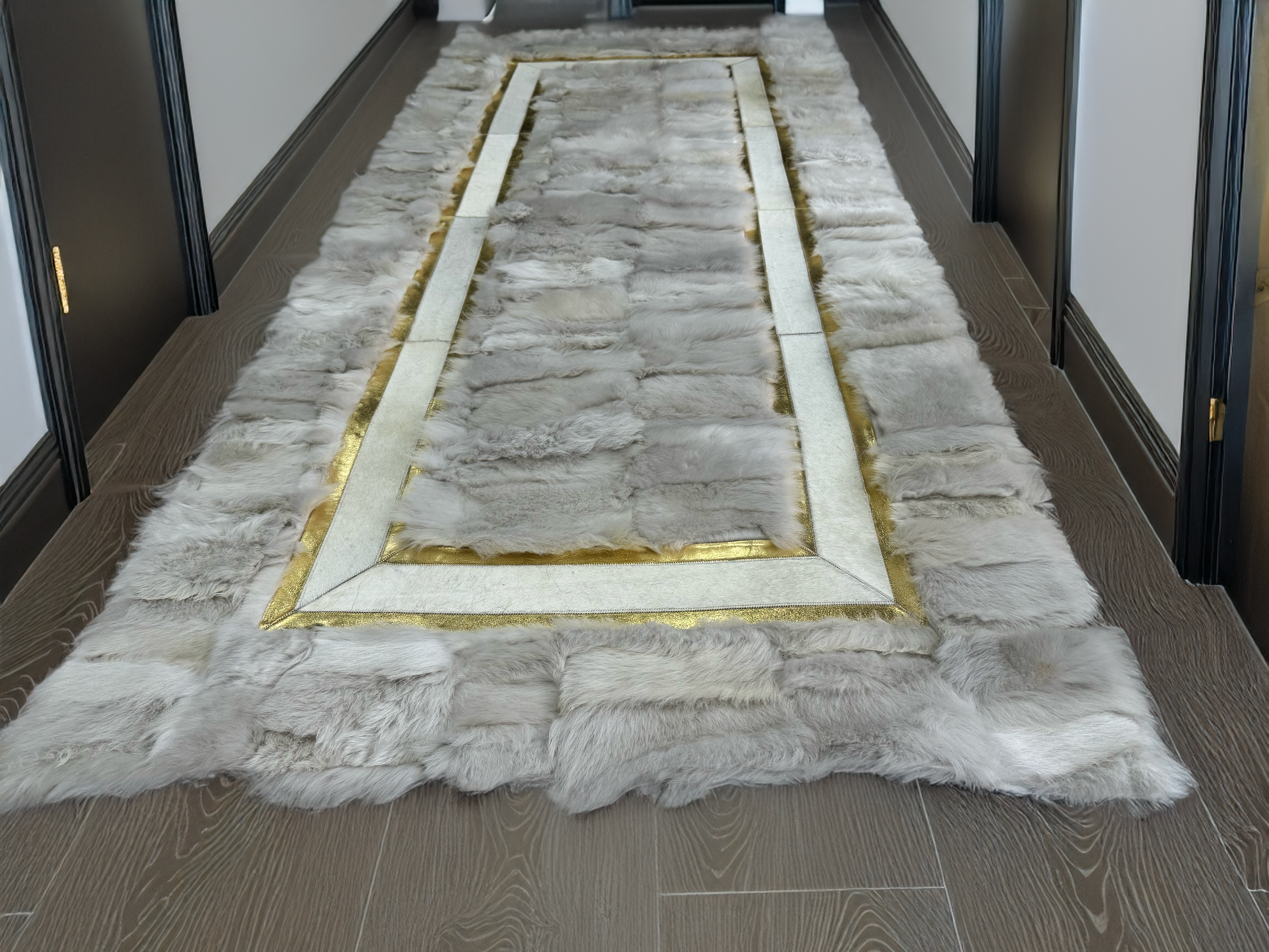 Real Sheepskin Runner Hallway Rug