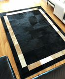 Black Natural Cowhide Area Rug