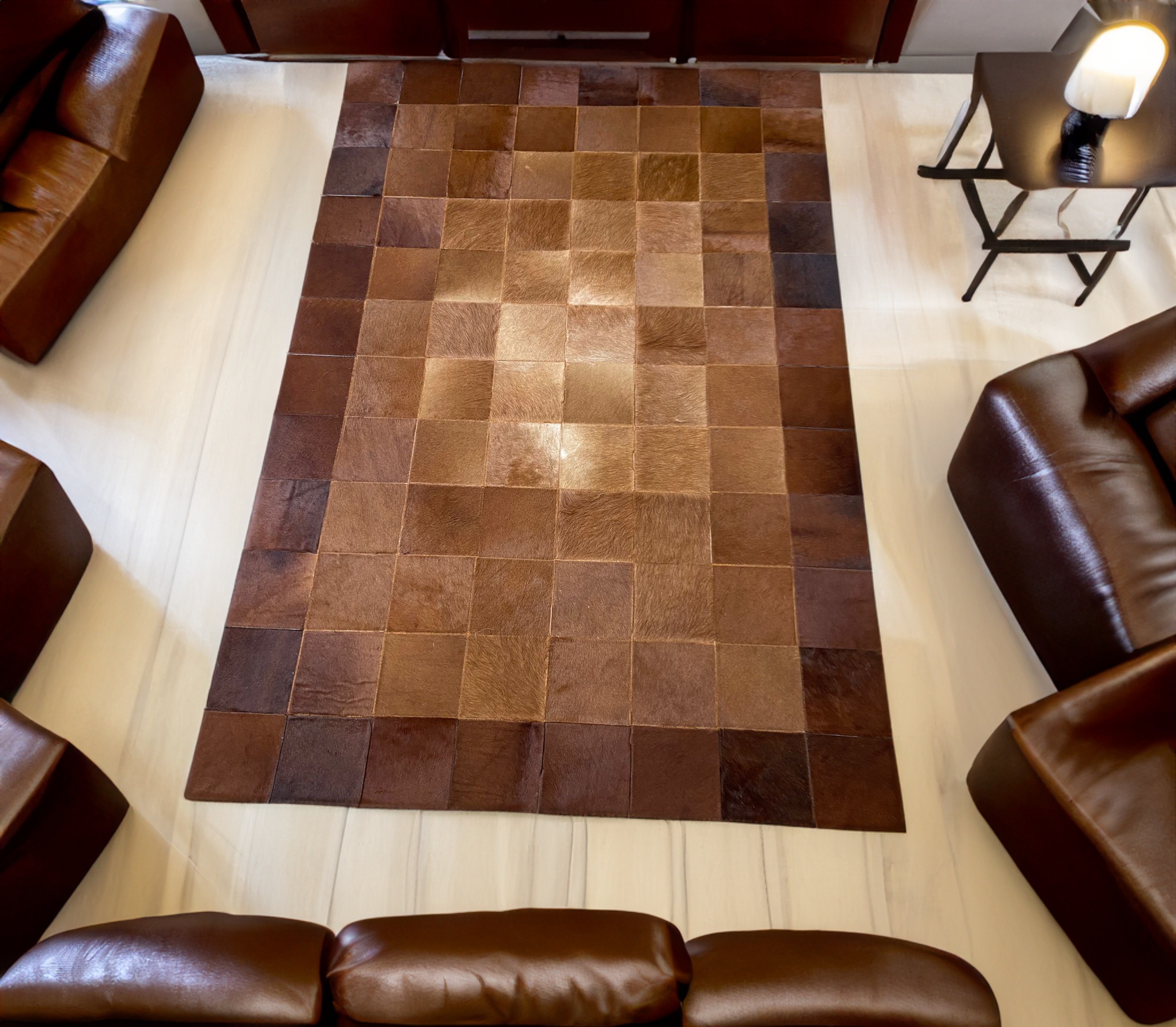 Brown Cowhide Area Rug