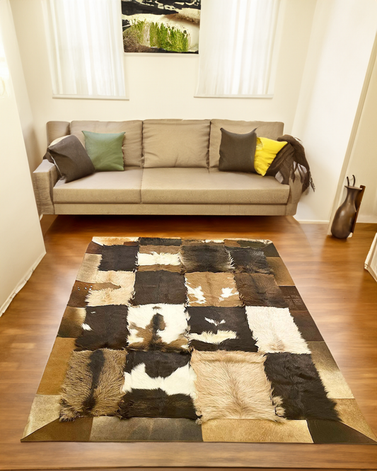 Luxury Brown Fluffy Rug