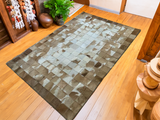 Brown Real Cowhide Living Room Rug