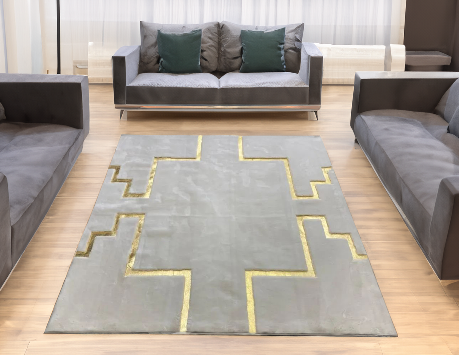 Geometric Luxury Soft Plush Rug