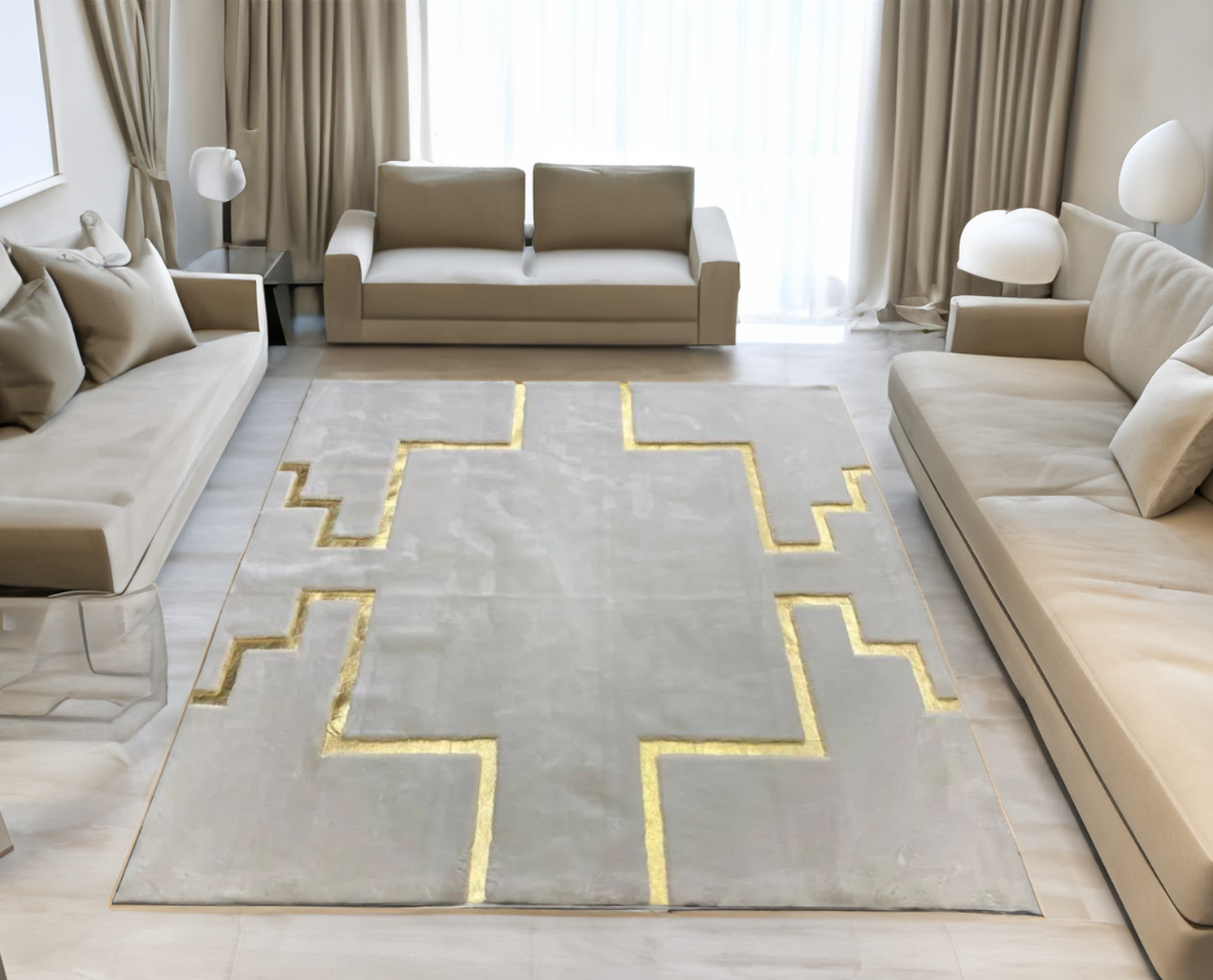 Geometric Luxury Soft Plush Rug