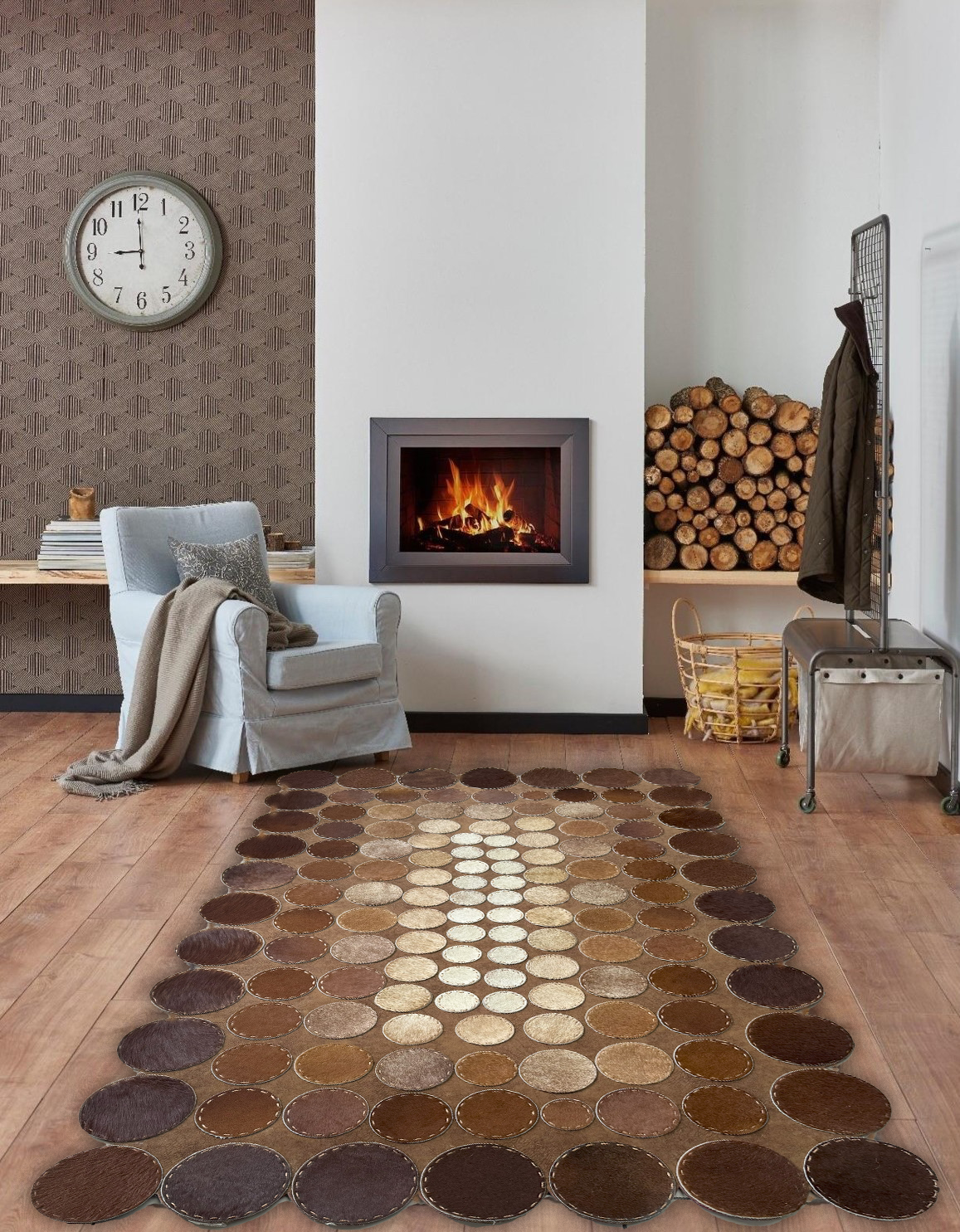 Genuine Cowhide Hallway Rug