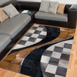 Geometric Cowhide Patchwork Large Rug