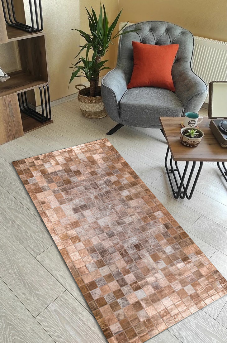 Living Room Leather Rug