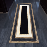 Runner Faux Leather Luxury Plush Rug