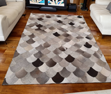 Patchwork Real Cowhide Area Rug