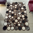 Genuine Cowhide Square Rug