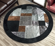 Round Circle Cowhide Rug