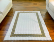 White Gold Faux Fur Area Rug