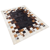 Tricolor Real Cowhide Rug