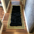 Black Gold Hallway Sheepskin Rug