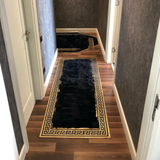 Black Gold Hallway Sheepskin Rug