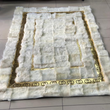 Sheepskin Area White Gold Rug