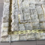 Sheepskin Area White Gold Rug