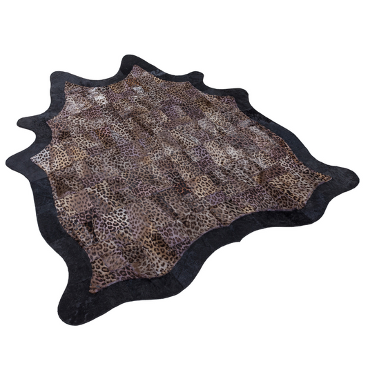 Leopard Design Cowhide Rug