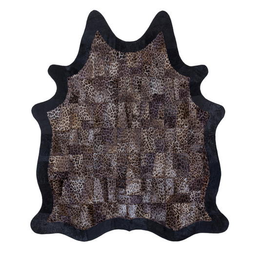 Leopard Design Cowhide Rug