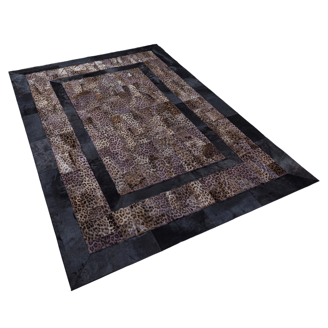 Leopar Pattern Cowhide Rug