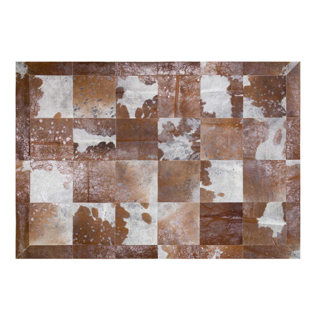 Large Patchwork Cowhide Area Rug