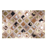 Multicolor Leather Cowhide Large Rug