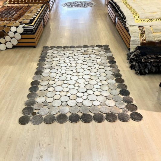 Grey Cowhide Area Rug