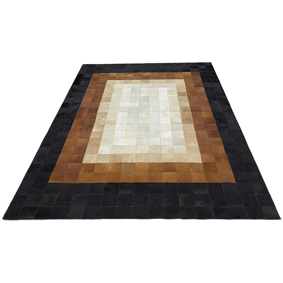 Patchwork Cowhide Living Room Rug