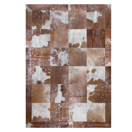 Large Patchwork Cowhide Area Rug