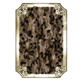 Brown Gold Natural Fox Fur Rug