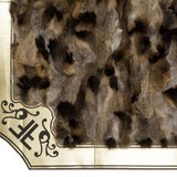 Brown Gold Natural Fox Fur Rug