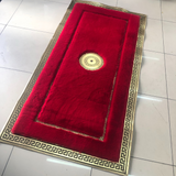 Plush Red Gold Luxury Rug