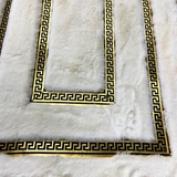 Plush Runner White Gold Rug