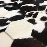 Black White Unique Cowhide Rug