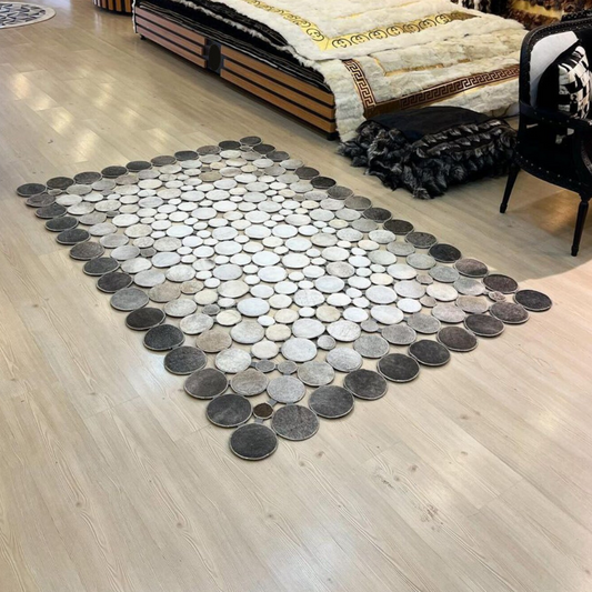 Grey Cowhide Area Rug