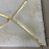 White Gold Gold Plush Area Rug