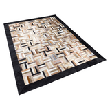 Mulitcolor Cowhide Patchwork Rug