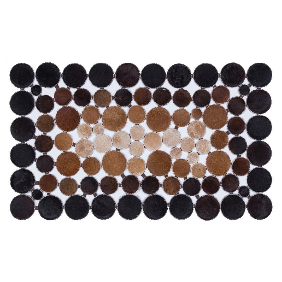 Genuine Cowhide Geometric Rug