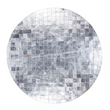 Circle Silver Cowhide Rug