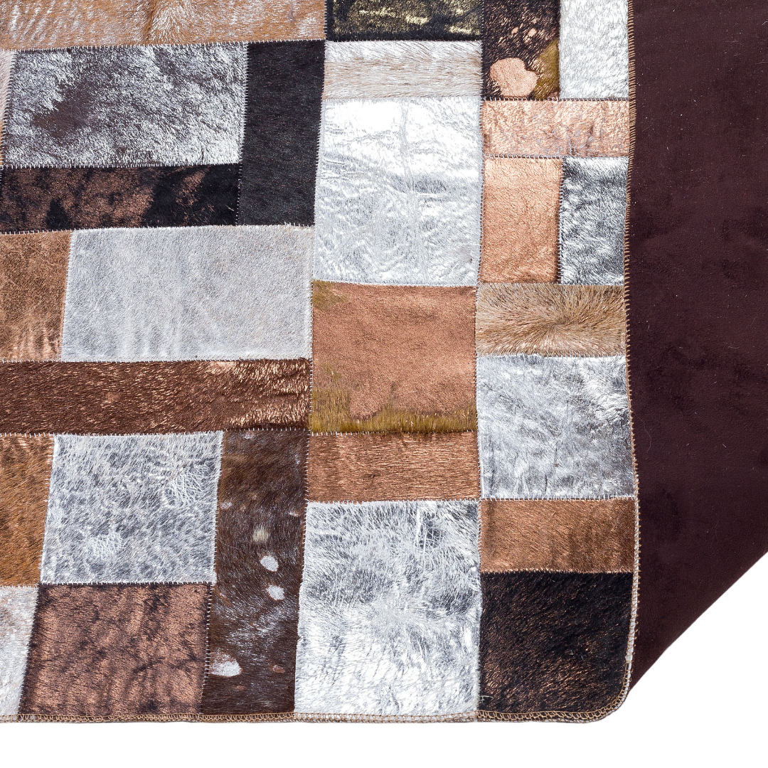 Real Cowhide Leather Area Rug