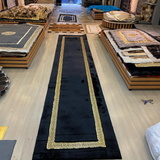 Runner Plush Black Gold Rug