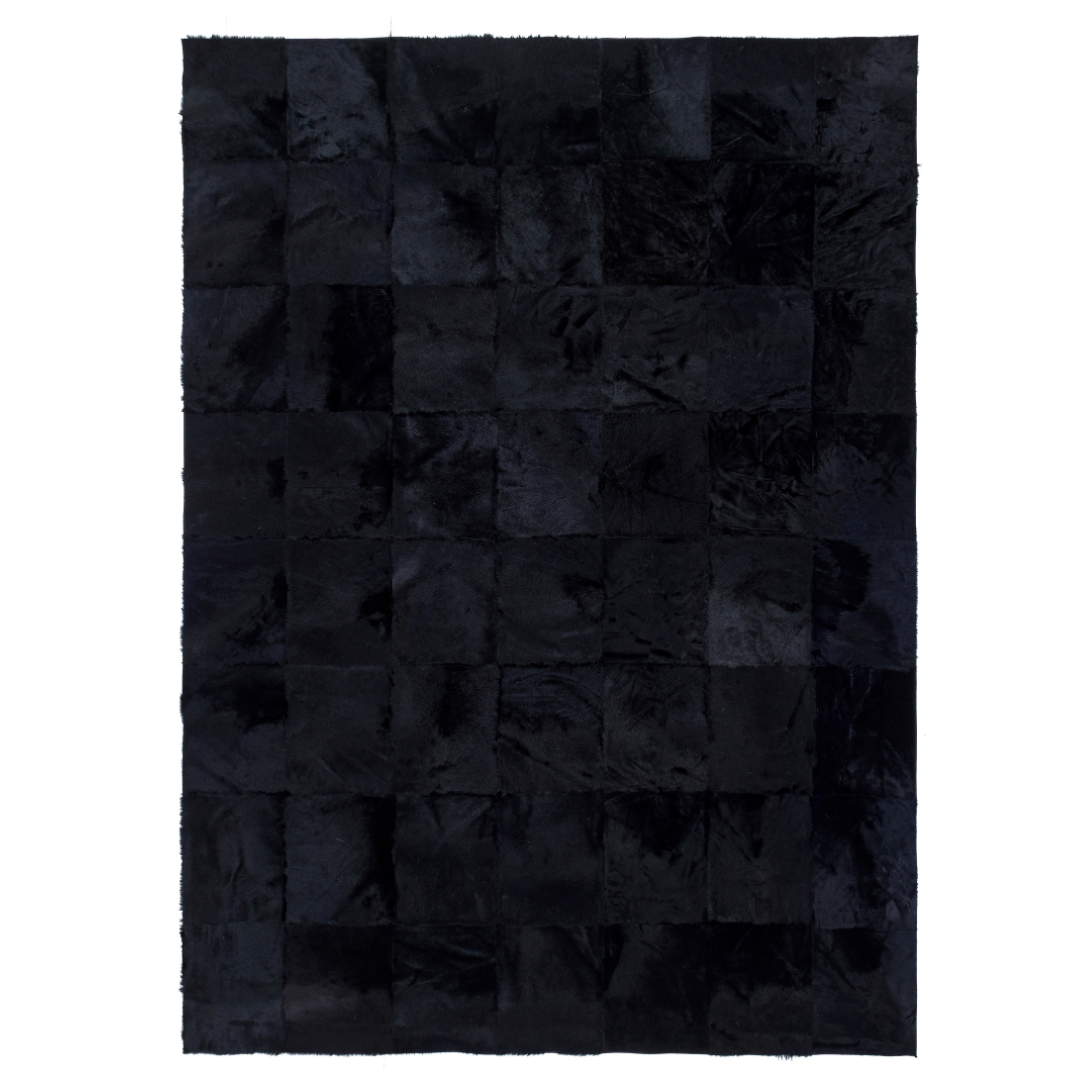 Black Lamb Fur Rug