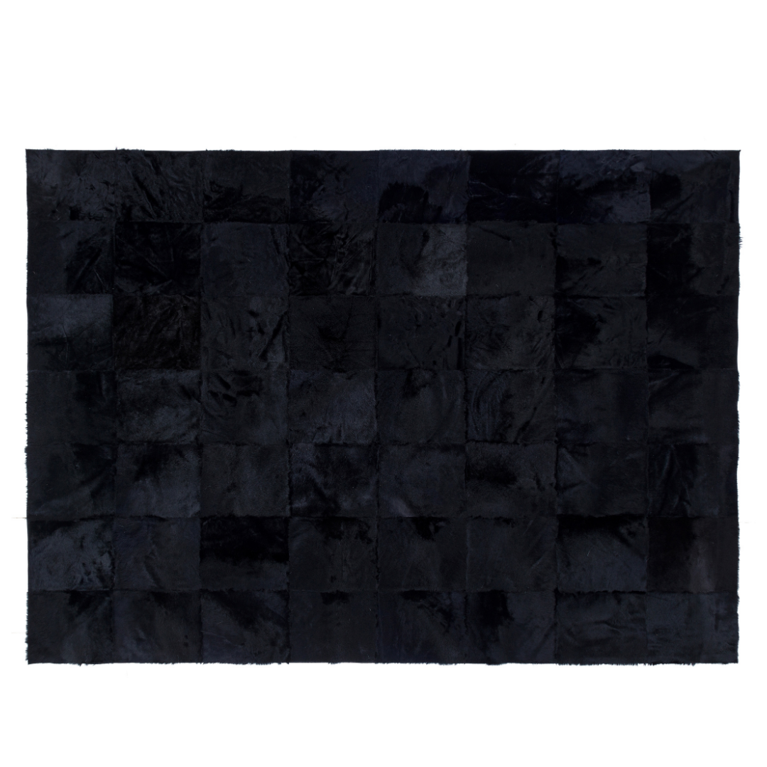 Black Lamb Fur Rug